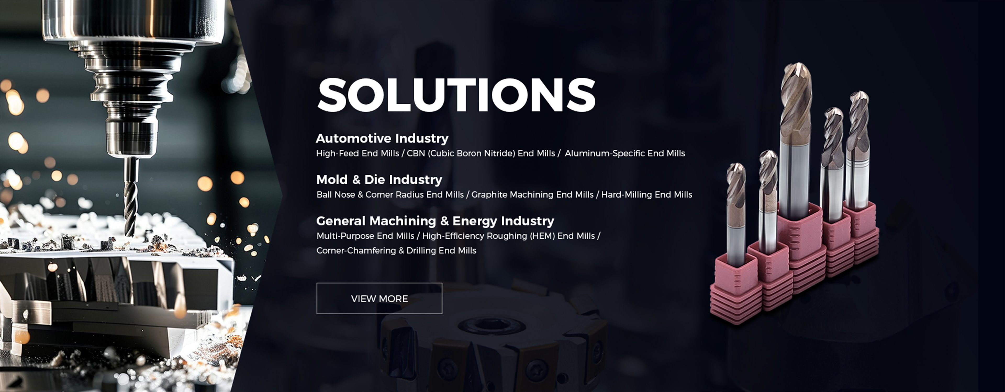 High-efficiency milling tool for automotive