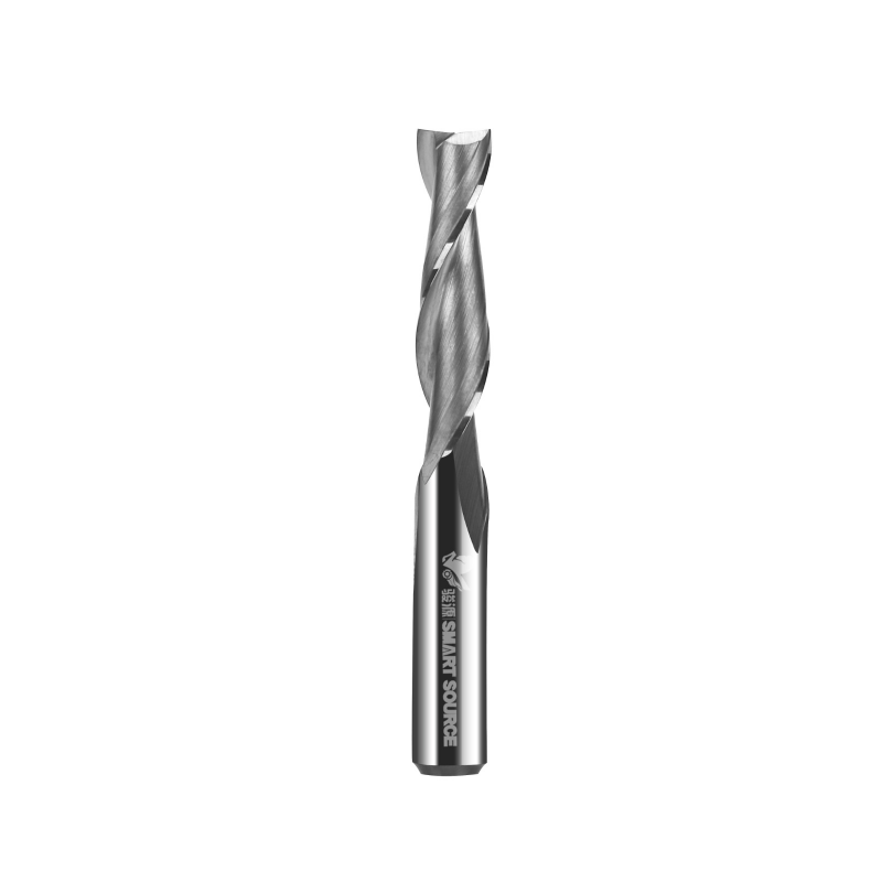 End mill plunge cutting demonstration showing chip evacuation